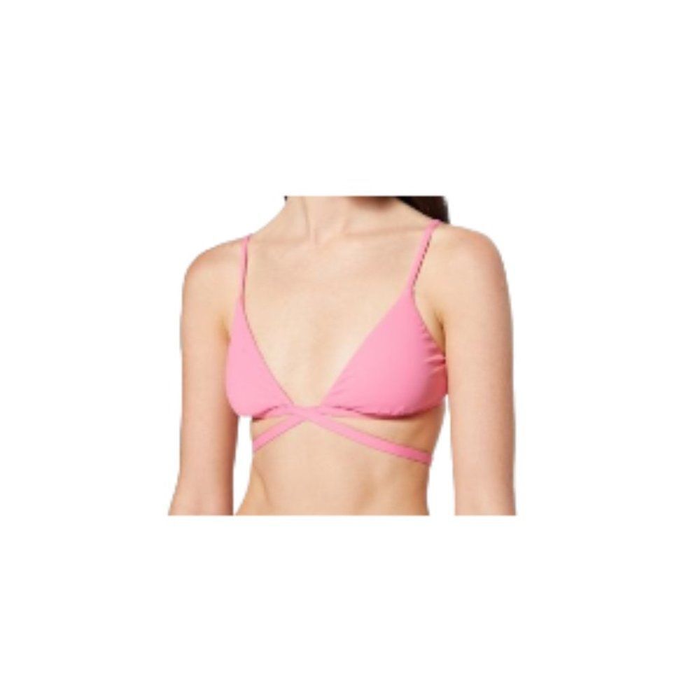 Jonathan Simkhai Harlen Bikini Top Flamingo Pink Medium NWT